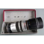 Heinz Kilfitt Tele-Kilar 1:5.6 f=300mm lens with screw mount, in original box