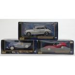 Three Ricko Ricko 1:18 scale diecast model vehicles comprising Alfa Romeo Spider Veloce 2000