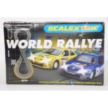 Scalextric model motor racing set World Rallye, in original box