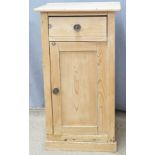 Pine bedside cabinet