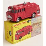 Dinky Toys diecast model Airport Fire Tender with Flashing Light, red body and steel hubs, 276, in