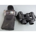 Panasonic SDR-H86 video camera and a pair of Opticron Class 3 8x42 binoculars