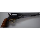Italian Navy Arms Company .44 six-shot single action percussion revolver with brass trigger guard,