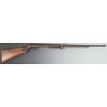 BSA Standard No. 2 .22 air rifle with chequered grip and adjustable sights, serial number S8320.