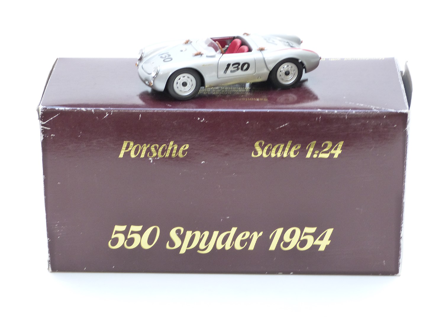 CMC models 1:24 scale diecast model Porsche 555 Spyder 1954, in original box.