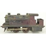 Bowman models 0 gauge live steam LMS 0-4-0 265 locomotive.