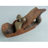 Norris or similar vintage woodworking plane with Sorby iron, overall length 23cm