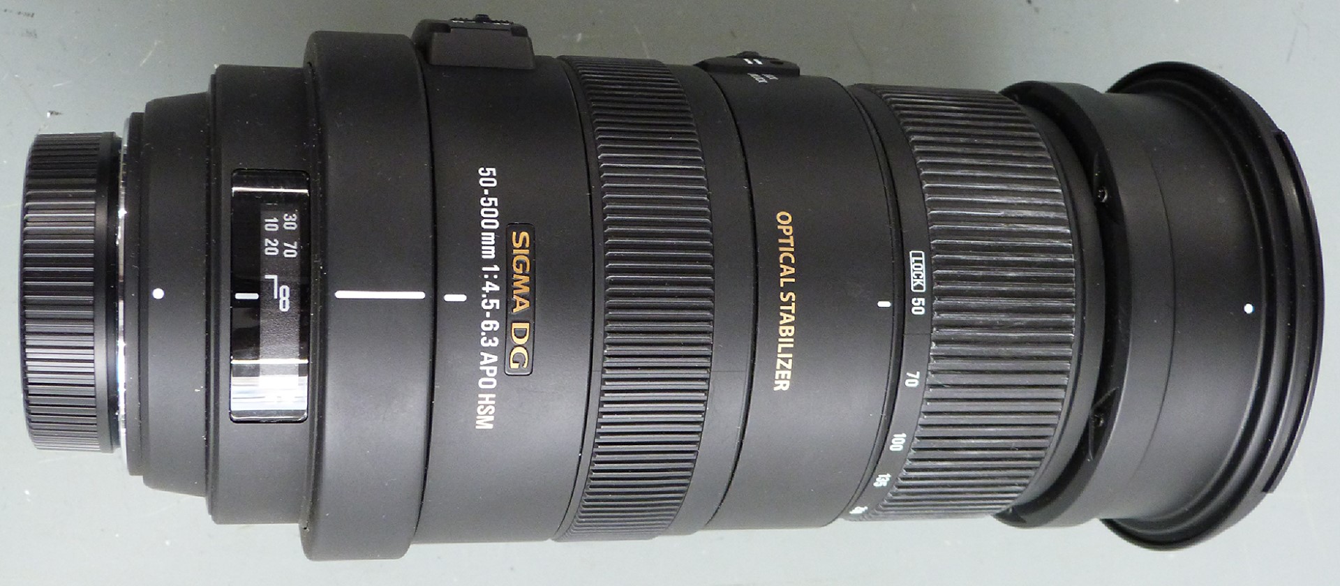 Sigma 50-500mm f4.5-6.3 Apo DG OS lens with optical stabilizer, to suit Nikon AF D, in original - Image 2 of 4