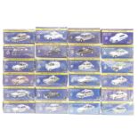 Twenty-four Alas Editions Best Of British Police Cars 1:43 scale diecast model police cars, all