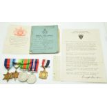 Royal Air Force WW2 medals comprising 1939/1945 Star, Atlantic Star with France and Germany clasp,