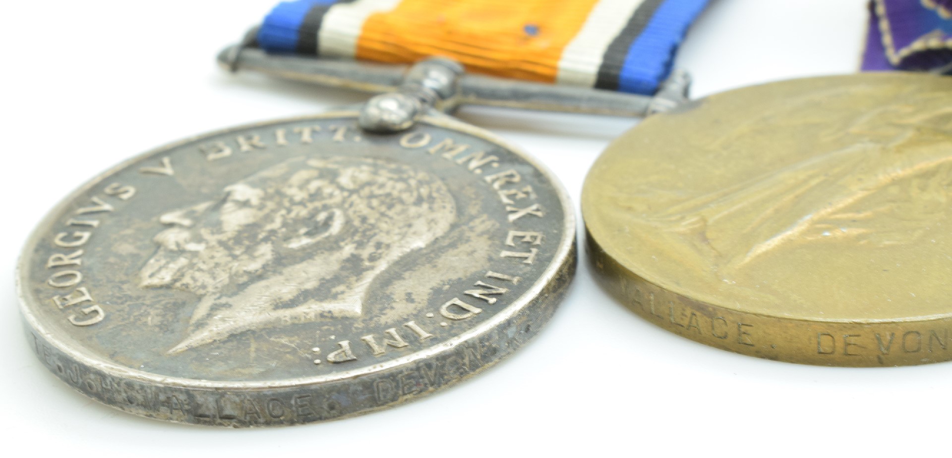 British Army WW1 medals comprising Victory Medal and War Medal, both named to 56118 Private J H - Image 8 of 8