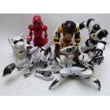 Six various remote controlled and automatic interactive robots including Teksta V2 Robotic Puppy
