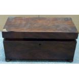 A 19thC mahogany tea caddy, W31 x D16 x H15cm