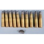 Ten 11.43x55R Turkish Peabody rifle cartridges PLEASE NOTE THAT A VALID RELEVANT FIREARMS/SHOTGUN