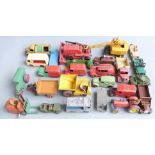 Twenty-five Dinky Toys and Dinky Supertoys diecast model commercial, agricultural and military
