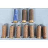 Twelve 12 bore pinfire shotgun cartridges including Nobel PLEASE NOTE THAT A VALID RELEVANT