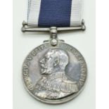 Royal Navy George V Good Conduct and Long Service Medal named to PO 16572 F P Likely, Royal Marines
