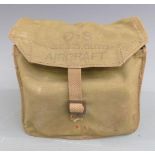 Air Ministry WW2 first aid kit, part complete, Glider Pilot plaque and webbing belt