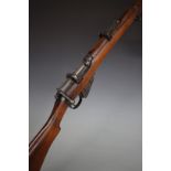 Deactivated BSA Short Magazine Lee Enfield (SMLE) Mk. III .303 bolt action rifle with adjustable