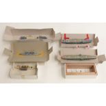 Six Nevis-Neptun and similar diecast model waterline ships, some in original boxes.