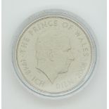 Royal Mint United Kingdom trial / prototype 2008 Prince of Wales £5 coin in matt. Ian Rank-