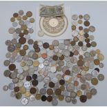 An amateur coin collection including some silver content
