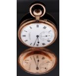 William Greenwood of Leeds & Huddersfield 9ct gold keyless winding full hunter pocket watch with