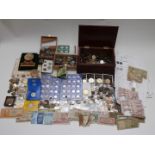 A large amateur collection of largely overseas coinage etc, including Cyprus, some banknotes