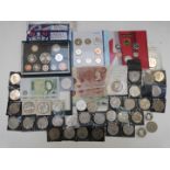 Royal Mint deluxe cased 1997 UK coin set, 1994 Brilliant Uncirculated sets, Canada set, a quantity