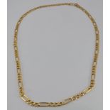 A 9ct gold curb link necklace, 5.0g