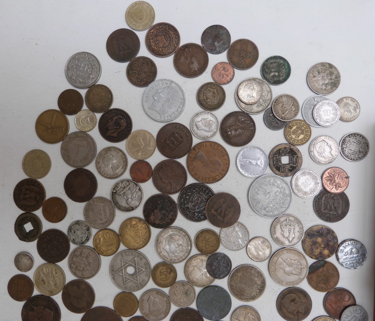 An amateur collection of largely overseas coins, 18thC onwards, includes silver content - Image 4 of 5