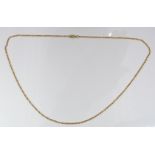 A 9ct gold chain, 2g