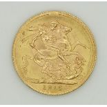 1915 George V gold full sovereign