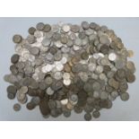 Approximately 4305g of pre-1947 UK silver coinage,