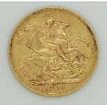 1908 Edward VII gold full sovereign, Perth Mint