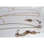 Seven 9ct gold chains/ necklaces, 19.8g