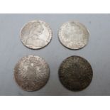 Four Maria Theresia coins