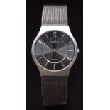 Skagen Titanium gentleman's wristwatch ref. 233LTTM with silver hands and hour markers, stepped