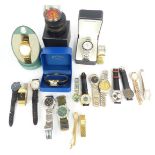 Eighteen various ladies and gentleman's wristwatches including Citizen Eco-Drive, Pierre Cardin,