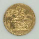 1895 Victoria veiled head gold full sovereign, Sydney Mint