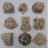 A collection of figures containing stone from cathedrals including Wells, Exeter etc, includes Green