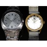 Two gentleman's wristwatches Citizen Eco-Drive ref. E111-S022240 with date aperture, luminous hands,