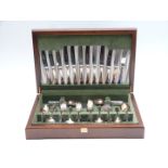 Roberts & Dore plated six place setting canteen of cutlery