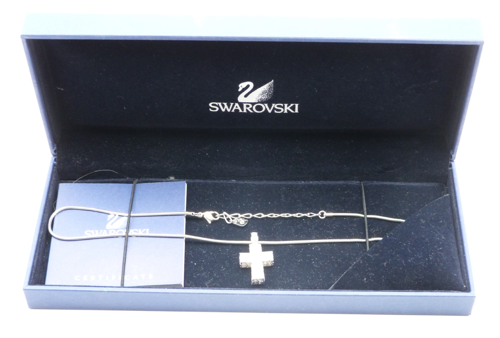 Swarovski cross necklace in original box