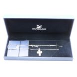 Swarovski cross necklace in original box