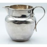 WITHDRAWN    George V hallmarked silver jug, Chester 1926 maker Dingley Brothers, height 8cm, weight