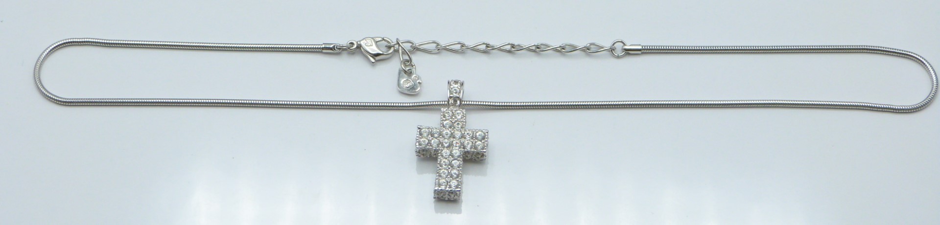 Swarovski cross necklace in original box - Image 2 of 3