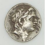Greece, Macedonia silver Drachma coin, diameter 18mm, 4.2g