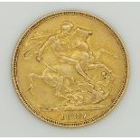1887 Victoria Jubilee head gold full sovereign