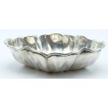 Victorian hallmarked silver sugar bowl of unusual naturalistic leaf design, Birmingham 1895 maker